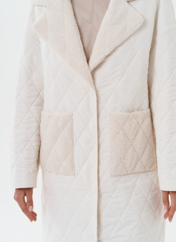 Двустороннее демисезонное пальто с экомехом