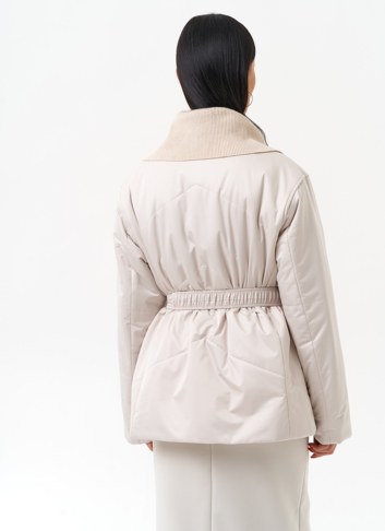 Женская утепленная куртка с поясом